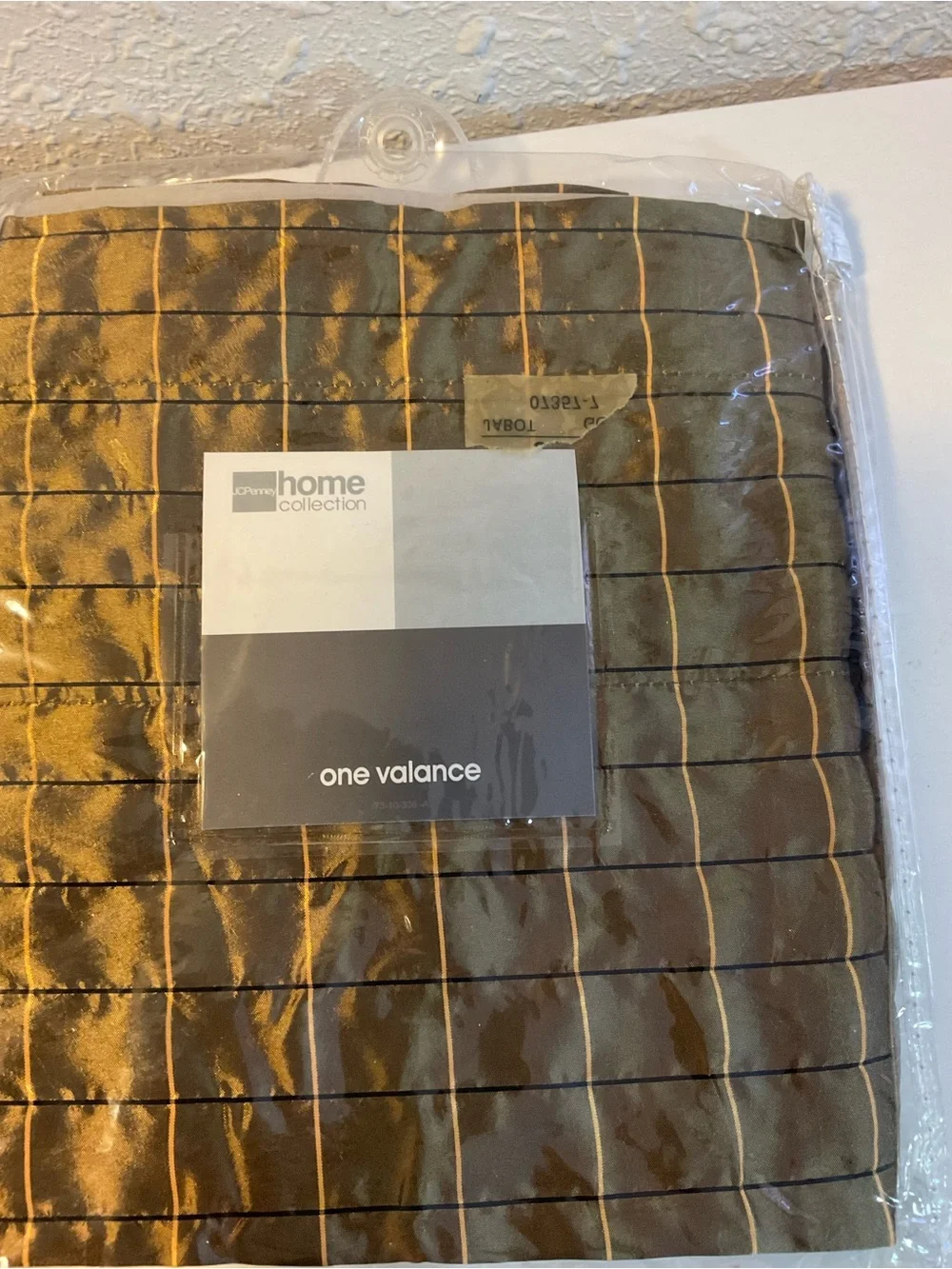 Window curtains gold shimmer brown Chocolate 3 panels & 3 beaded Valances